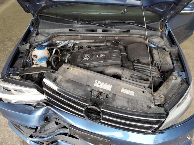 3VWD17AJ1FM423722 - 2015 VOLKSWAGEN JETTA SE BLUE photo 11
