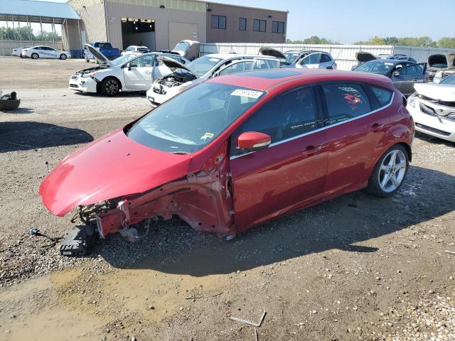 1FAHP3N28CL232820 - 2012 FORD FOCUS TITANIUM RED photo 1