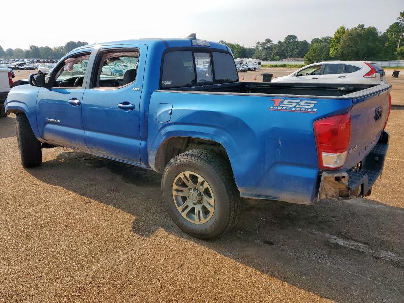 5TFCZ5AN9GX035020 - 2016 TOYOTA TACOMA DOUBLE CAB BLUE photo 2