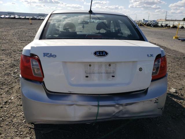 KNADH4A33A6680353 - 2010 KIA RIO LX SILVER photo 6