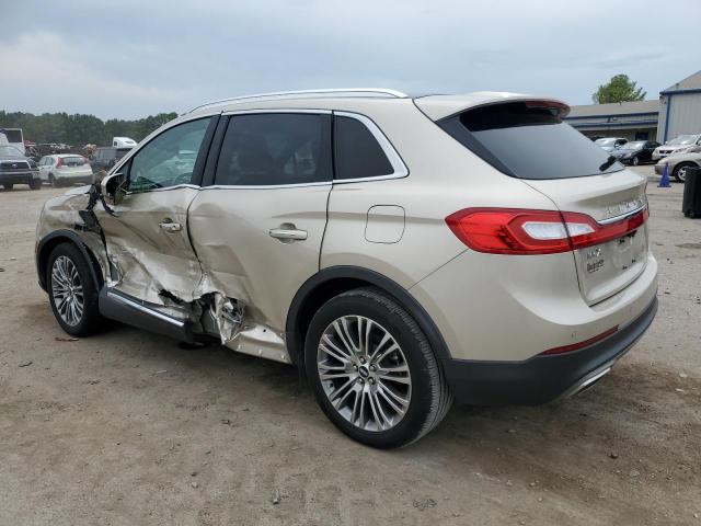 2LMPJ6LR0HBL33897 - 2017 LINCOLN MKX RESERVE BEIGE photo 2