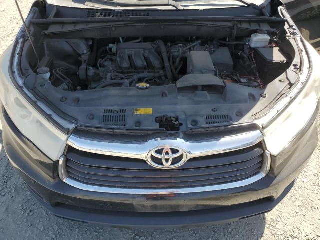 5TDJKRFHXES019787 - 2014 TOYOTA HIGHLANDER XLE BLACK photo 12