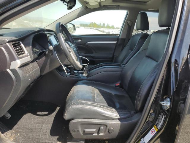 5TDJKRFHXES019787 - 2014 TOYOTA HIGHLANDER XLE BLACK photo 7