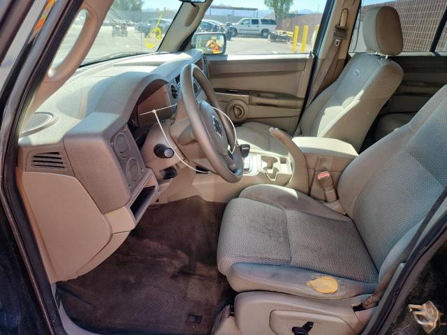 1J8HH48K76C269525 - 2006 JEEP COMMANDER BLACK photo 7