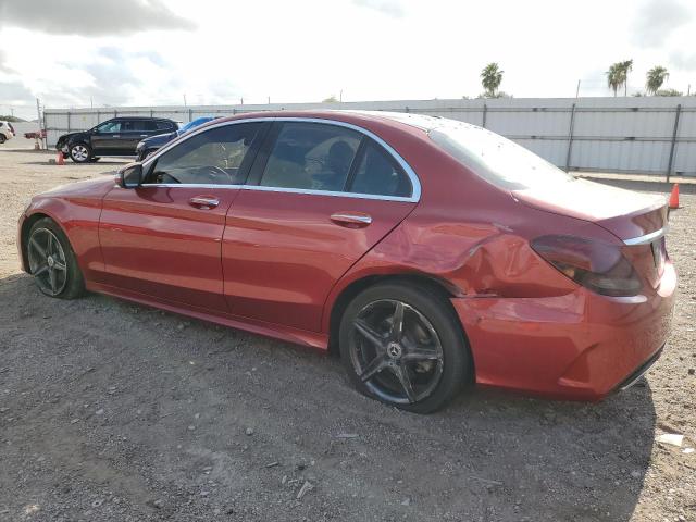 55SWF4JB9GU174952 - 2016 MERCEDES-BENZ C 300 RED photo 2