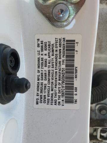 19XFC1F79GE043751 - 2016 HONDA CIVIC EXL Ağ foto 12