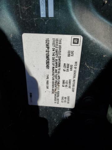 1G2WP1210WF282491 - 1998 PONTIAC GRAND PRIX GTP Yaşıl foto 12