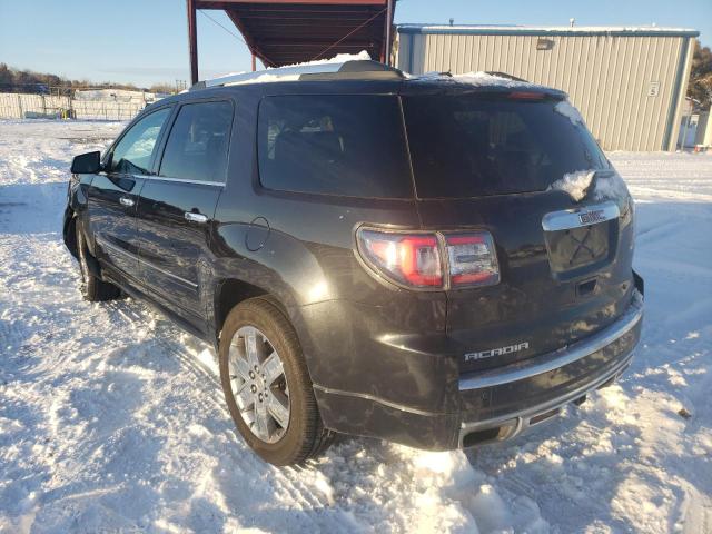 1GKKVTKD2FJ112379 - 2015 GMC ACADIA DENALI BLACK photo 3