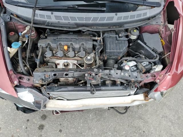 1HGFA16858L063455 - 2008 HONDA CIVIC EX მუქწითელი ფოტო 11
