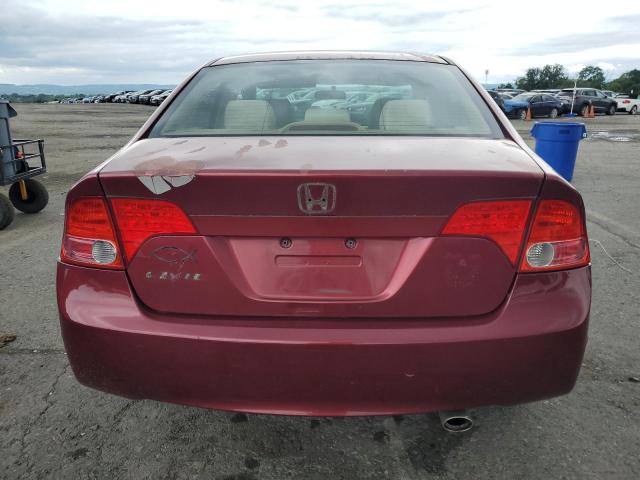 1HGFA16858L063455 - 2008 HONDA CIVIC EX მუქწითელი ფოტო 6
