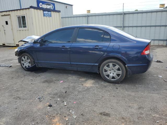 1HGFA16599L025072 - 2009 HONDA CIVIC LX BLUE photo 2