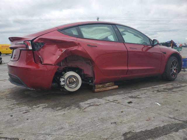 5YJ3E1EB4RF717448 - 2024 TESLA MODEL 3 红色 照片 3