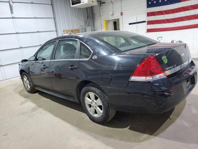 2G1WT57N491317547 - 2009 CHEVROLET IMPALA 1LT BLACK photo 2