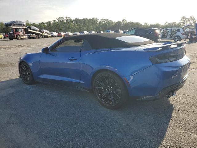 1G1FK3D68J0161694 - 2018 CHEVROLET CAMARO ZL1 BLUE photo 2