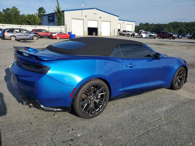 1G1FK3D68J0161694 - 2018 CHEVROLET CAMARO ZL1 BLUE photo 3