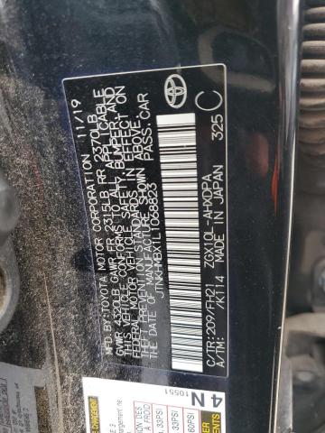 JTNKHMBX1L1068823 - 2020 TOYOTA C-HR XLE BLACK photo 13