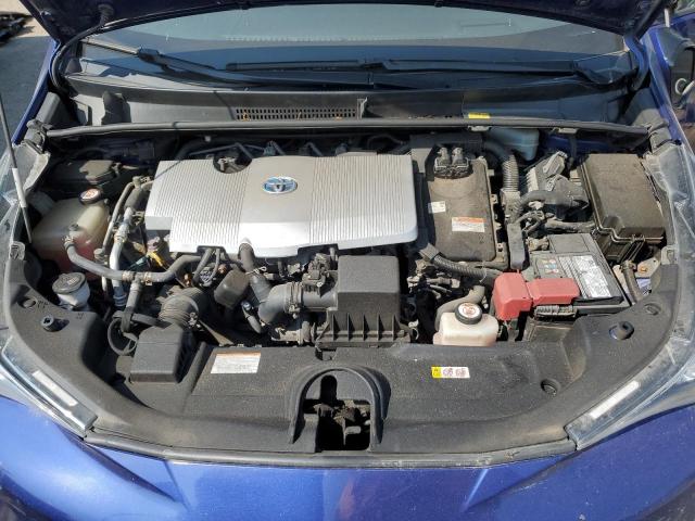 JTDKARFU3H3535368 - 2017 TOYOTA PRIUS BLUE photo 11