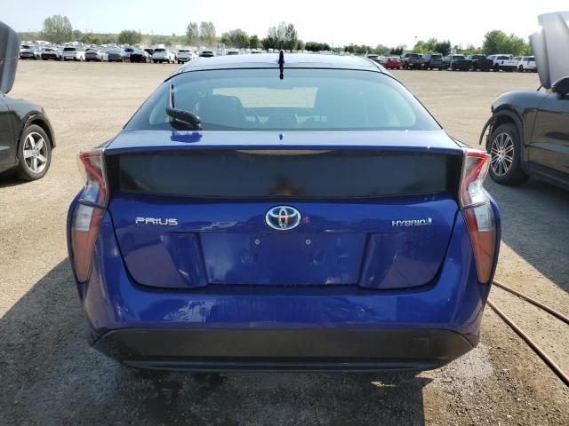 JTDKARFU3H3535368 - 2017 TOYOTA PRIUS BLUE photo 6