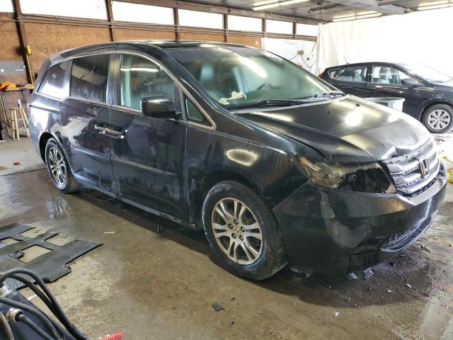5FNRL5H64BB038257 - 2011 HONDA ODYSSEY EXL BLACK photo 4
