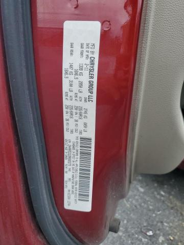 2A4RR5DG2BR665275 - 2011 CHRYSLER TOWN & COU TOURING RED photo 13