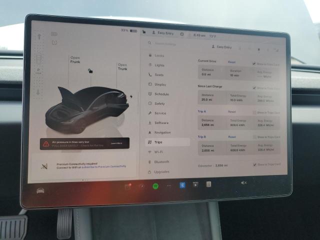 5YJ3E1EA0SF020789 - 2025 TESLA MODEL 3 GRAY photo 9