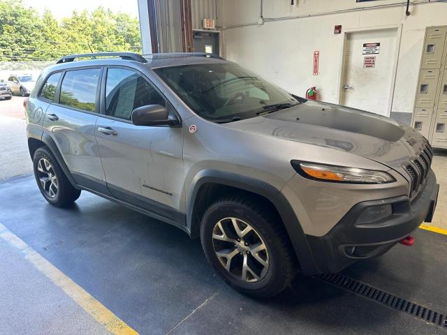 1C4PJMBS4EW111480 - 2014 JEEP CHEROKEE TRAILHAWK GRAY photo 1