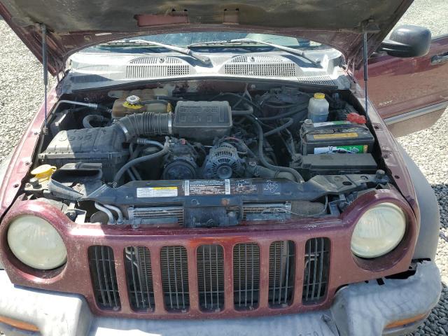 1J4GL48K92W320835 - 2002 JEEP LIBERTY SPORT برغندي صورة 11