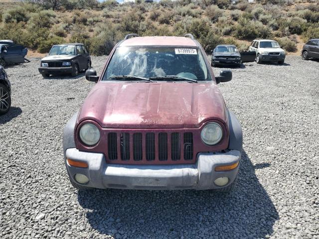1J4GL48K92W320835 - 2002 JEEP LIBERTY SPORT برغندي صورة 5