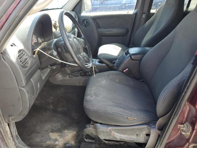 1J4GL48K92W320835 - 2002 JEEP LIBERTY SPORT برغندي صورة 7