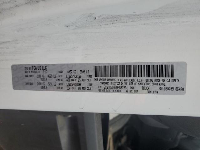 3C6TRVDG7HE532931 - 2017 RAM PROMASTER 2500 HIGH WHITE photo 13