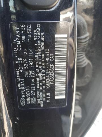KMHGN4JE5FU088610 - 2015 HYUNDAI GENESIS 3.8L 黑色 照片 12