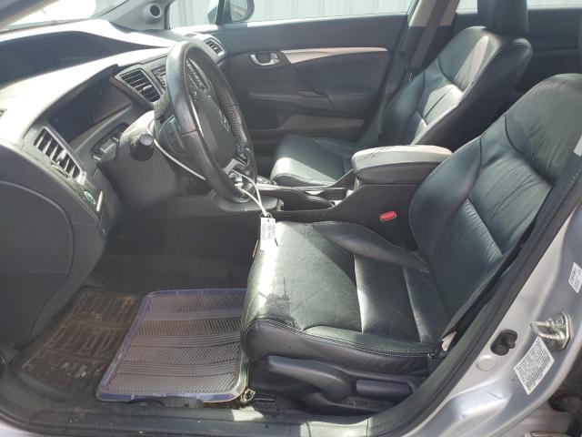 19XFB2F96DE072839 - 2013 HONDA CIVIC EXL SILVER photo 7