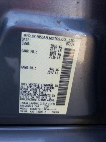 1N4AL3AP9FC137170 - 2015 NISSAN ALTIMA 2.5 GRAY photo 12