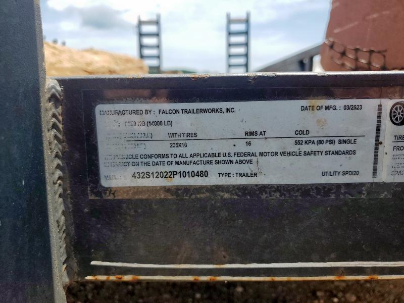 432S12022P1010480 - 2023 UTIL TRAILER GRAY photo 10