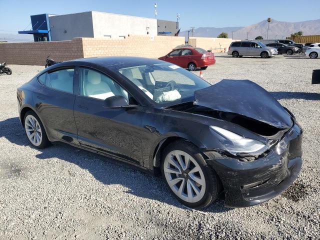 5YJ3E1EA4NF375615 - 2022 TESLA MODEL 3 Սև լուսանկար 4