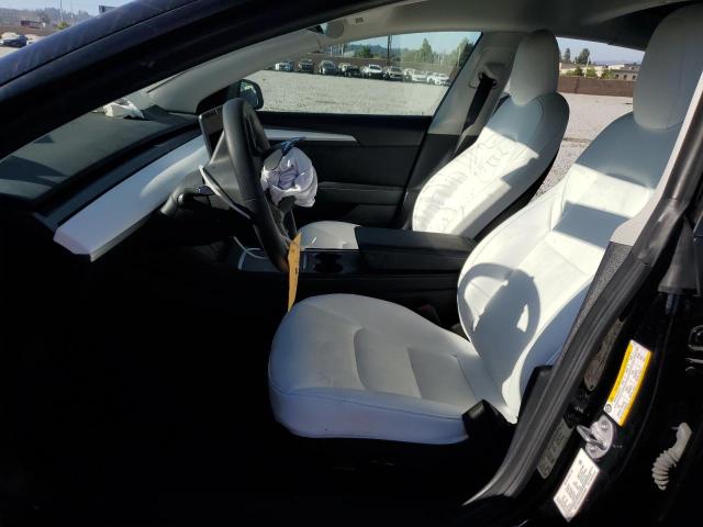 5YJ3E1EA4NF375615 - 2022 TESLA MODEL 3 Սև լուսանկար 7