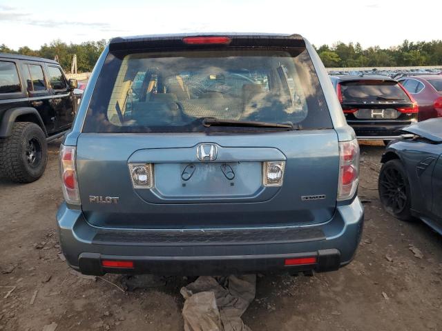 5FNYF18147B008909 - 2007 HONDA PILOT LX BLUE photo 6