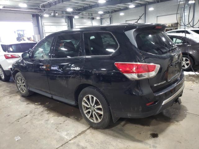 5N1AR2MM4DC608168 - 2013 NISSAN PATHFINDER S BLACK photo 2