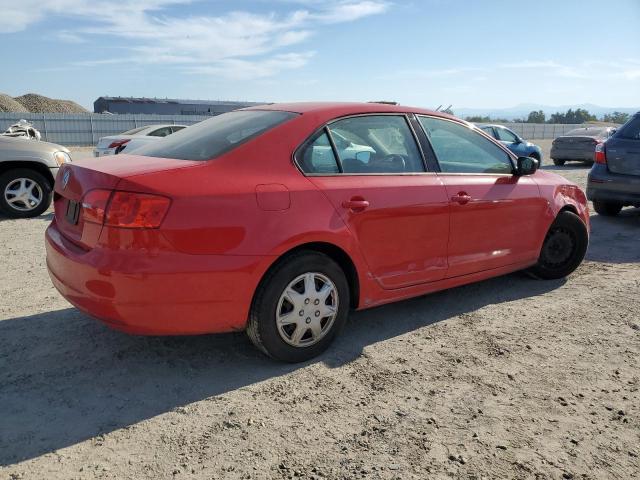 3VW2K7AJ6CM366899 - 2012 VOLKSWAGEN JETTA BASE RED photo 3