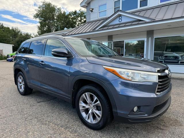 5TDJKRFH2FS145451 - 2015 TOYOTA HIGHLANDER XLE BLUE photo 1