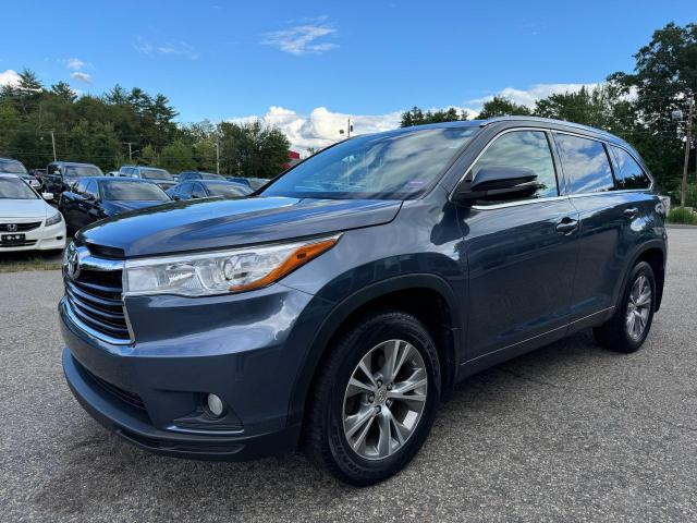 5TDJKRFH2FS145451 - 2015 TOYOTA HIGHLANDER XLE BLUE photo 2