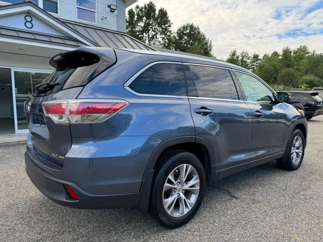 5TDJKRFH2FS145451 - 2015 TOYOTA HIGHLANDER XLE BLUE photo 4