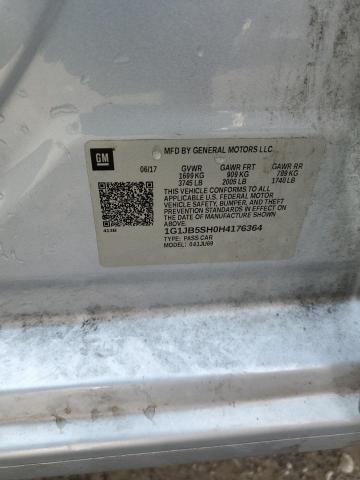 1G1JB5SH0H4176364 - 2017 CHEVROLET SONIC LS ლურჯი ფოტო 13