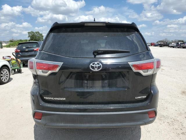 5TDYKRFH8ES009502 - 2014 TOYOTA HIGHLANDER LIMITED BLACK photo 6