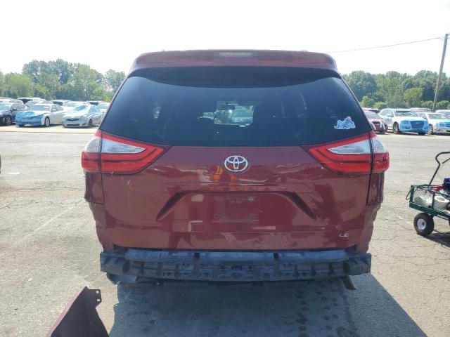 5TDKK3DC9FS604841 - 2015 TOYOTA SIENNA LE 勃艮第红 照片 6