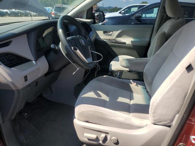 5TDKK3DC9FS604841 - 2015 TOYOTA SIENNA LE 勃艮第红 照片 7