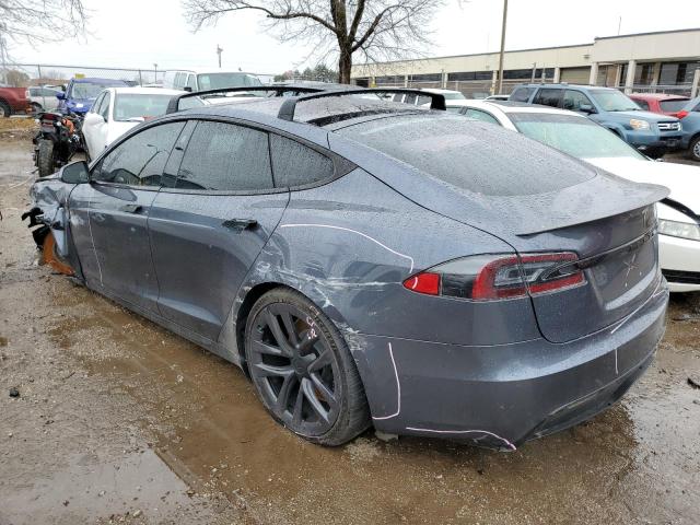 5YJSA1E6XMF430666 - 2021 TESLA MODEL S Մոխրագույն լուսանկար 2