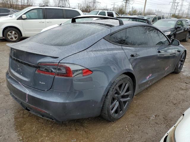 5YJSA1E6XMF430666 - 2021 TESLA MODEL S Մոխրագույն լուսանկար 3