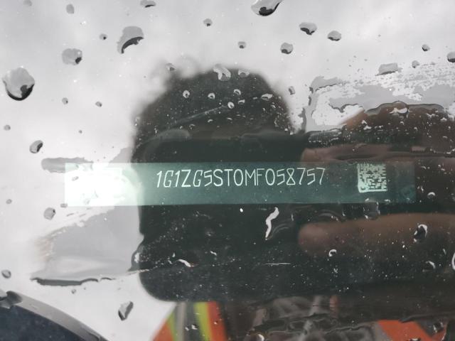 1G1ZG5ST0MF058757 - 2021 CHEVROLET MALIBU RS 黑色 照片 13