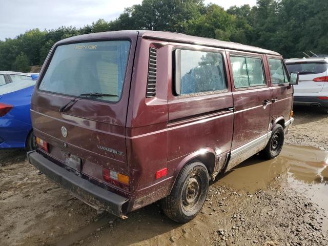 WV2YB0251MG004451 - 1991 VOLKSWAGEN VANAGON BUS MAROON photo 3